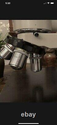 Nikon Optiphot Microscope trinocular head 10,20,40 M plan