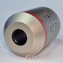 Nikon PLAN FLUOR 4x/0.13 Infinity/- WD 17.1 Microscope Objective Lens VGC