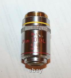 Nikon Ph1 Plan DL 10x /0.25 160/- Phase Contrast Microscope Objective Lens