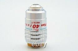 Nikon Ph3 Plan 40x /0.70 DL Phase Contrast Microscope Objective 20.25mm 21993