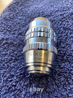 Nikon Plan 100 1.25 Oil 160/0.17 Microscope Objective Lens