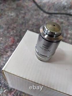 Nikon Plan 100 1.25 Oil 160/0.17 Microscope Objective Lens