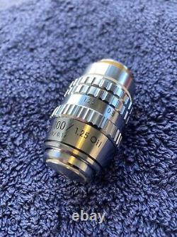 Nikon Plan 100 1.25 Oil 160/0.17 Microscope Objective Lens