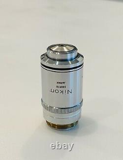 Nikon Plan 100X/1.25 DL Ph4 Phase Microscope Objective 160mm Optiphot Labophot