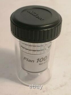 Nikon Plan 100x Microscope Objective, Planachromat Mikroskop Objektiv