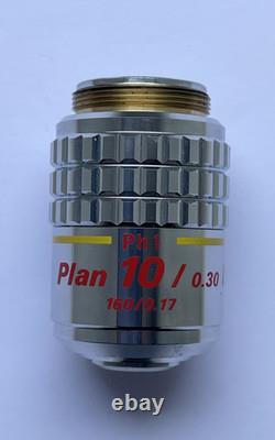 Nikon Plan 10x / 0.30, 160/0.17, phase contrast microscope objective
