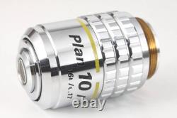 Nikon Plan 10x 0.30 DIC Microscope Objective Lens Excellent Optics Tested 026