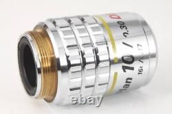 Nikon Plan 10x 0.30 DIC Microscope Objective Lens Excellent Optics Tested 026