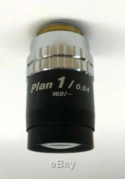 Nikon Plan 1x /0.04 160 TL RMS Low Power Microscope Objective