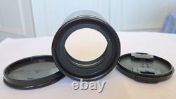 Nikon Plan 1x stereomicroscope objective with both front and rear caps