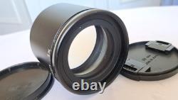 Nikon Plan 1x stereomicroscope objective with both front and rear caps