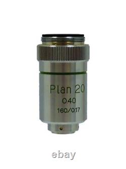 Nikon Plan 20 Microscope Objective Lens 0.40 160/0.17 Tasted Used