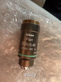 Nikon Plan 20x/0.40 WD 1.2 Objective Lens