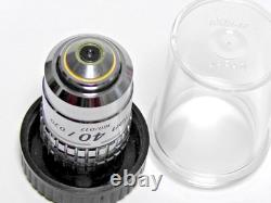Nikon Plan 40 / 0.70 160/0.17 40x Microscope Objective Good condition From Japan