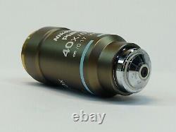 Nikon Plan 40X/0.65 /0.17 WD 0.57 Microscope Objective Clear Optics