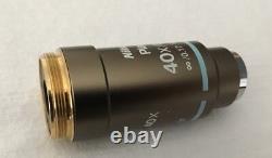 Nikon Plan 40x/0.65? WD 0.57 Objective, Eclipse Microscope, Good Condition + Case