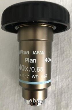 Nikon Plan 40x/0.65? WD 0.57 Objective, Eclipse Microscope, Good Condition + Case