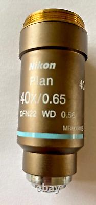 Nikon Plan 40x/0.65 microscope objective
