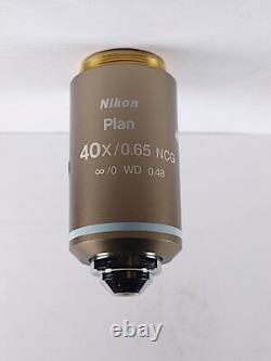 Nikon Plan 40x NCG Air / Dry CFI Eclipse Microscope Objective