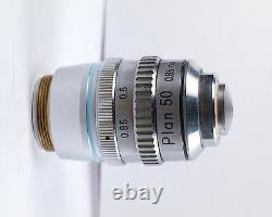 Nikon Plan 50x /. 85 Oil Iris 160 TL Microscope Objective