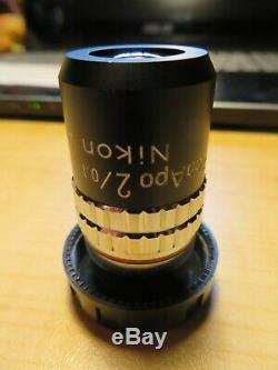 Nikon Plan APO 2x /. 1 160mm CFN Microscope Objective Planapo RMS