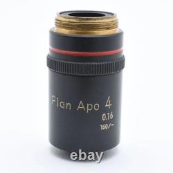 Nikon Plan APO 4x / 0.16 160 Objective Lens Made in Japan for Microscopes
