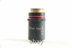 Nikon Plan APO 4x / 0.16 160mm TL Microscope Objective from Japan #1335