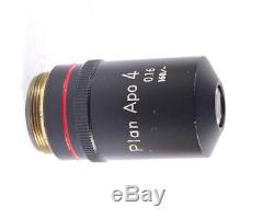 Nikon Plan APO 4x Apochromat 160mm TL Microscope Objective
