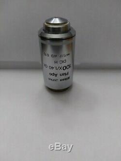 Nikon Plan Apo 100X/1.40 /0.17 DIC H WD 0.13 Oil Microscope Objective
