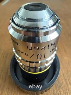 Nikon Plan Apo 10x/0.45 160/0.17 Microscope Objective Lens Japan Boxed