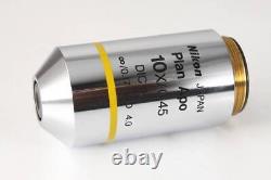 Nikon Plan Apo 10x / 0.45 DIC L inf/0.17 WD 4.0 Microscope Objective Lens