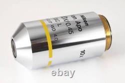 Nikon Plan Apo 10x / 0.45 DIC L inf/0.17 WD 4.0 Microscope Objective Lens