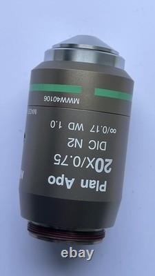 Nikon Plan Apo 20x / 0.75, DIC N2, microscope objective