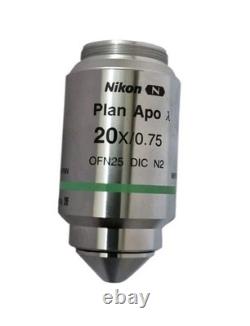 Nikon Plan Apo 20x 0.75 Microscope Objective Lens 0.17 Wd 1.0