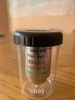 Nikon Plan Apo 20x 0.75 Microscope Objective Lens 0.17 Wd 1.0