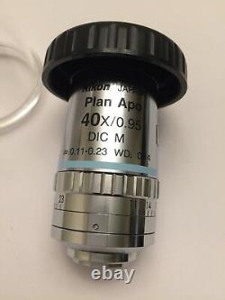 Nikon Plan Apo 40X/0.95 DIC M /0.11-0.23 WD 0.14 Microscope Objective
