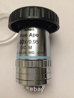 Nikon Plan Apo 40X/0.95 DIC M /0.11-0.23 WD 0.14 Microscope Objective