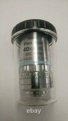 Nikon Plan Apo 40X/0.95 DIC M/N2 /0.11-0.23 Microscope Objective CFI Eclipse