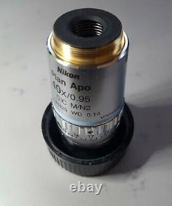 Nikon Plan Apo 40x/0.95 DIC WD 0.14 Microscope Objective