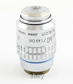 Nikon Plan Apo 60x 1.40 Oil CFN Microscope Objective Optiphot Labophot