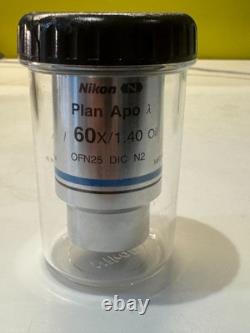Nikon Plan Apo? 60x/1.40 Oil Microscope Objective MRD01605
