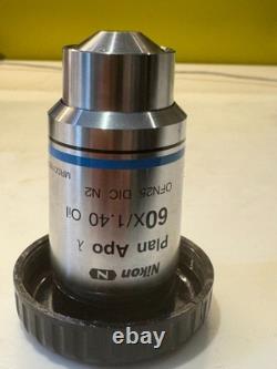 Nikon Plan Apo? 60x/1.40 Oil Microscope Objective MRD01605