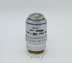 Nikon Plan Fluor 100x /1.3 Oil 160mm TL Microscope Objective