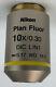Nikon Plan Fluor 10X/0.30 DIC L/N1 /0.17 WD 16 Microscope Objective 105% Refund