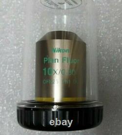 Nikon Plan Fluor 10x /0.3? Ph1 DL Phase Contrast Inverted Microscope Objective