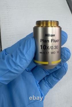 Nikon Plan Fluor 10x/0.30? /0.17 WD 16 Microscope Objective