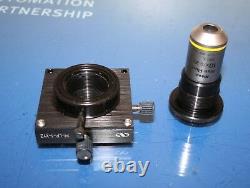 Nikon Plan Fluor 10x /. 3 DIC L Microscope Objective withNewport M-LP-1 XYZ Axis