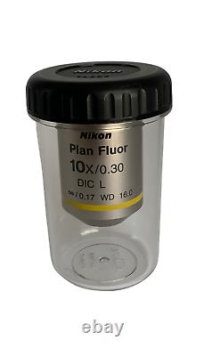 Nikon Plan Fluor 10x DIC Microscope Objective Lens