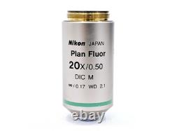 Nikon Plan Fluor 20x/0.50 DIC M Objective? /0.17 WD 2.1