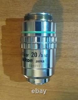 Nikon Plan Fluor 20x TL 160 NA 0.5 LWD Lens Microscope